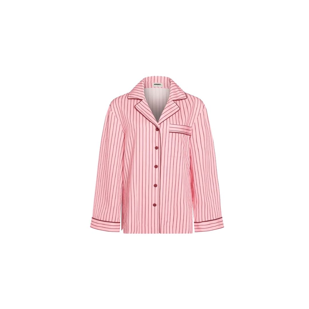 Long Sleeve Sleep Shirt - Rocky Road Stripes