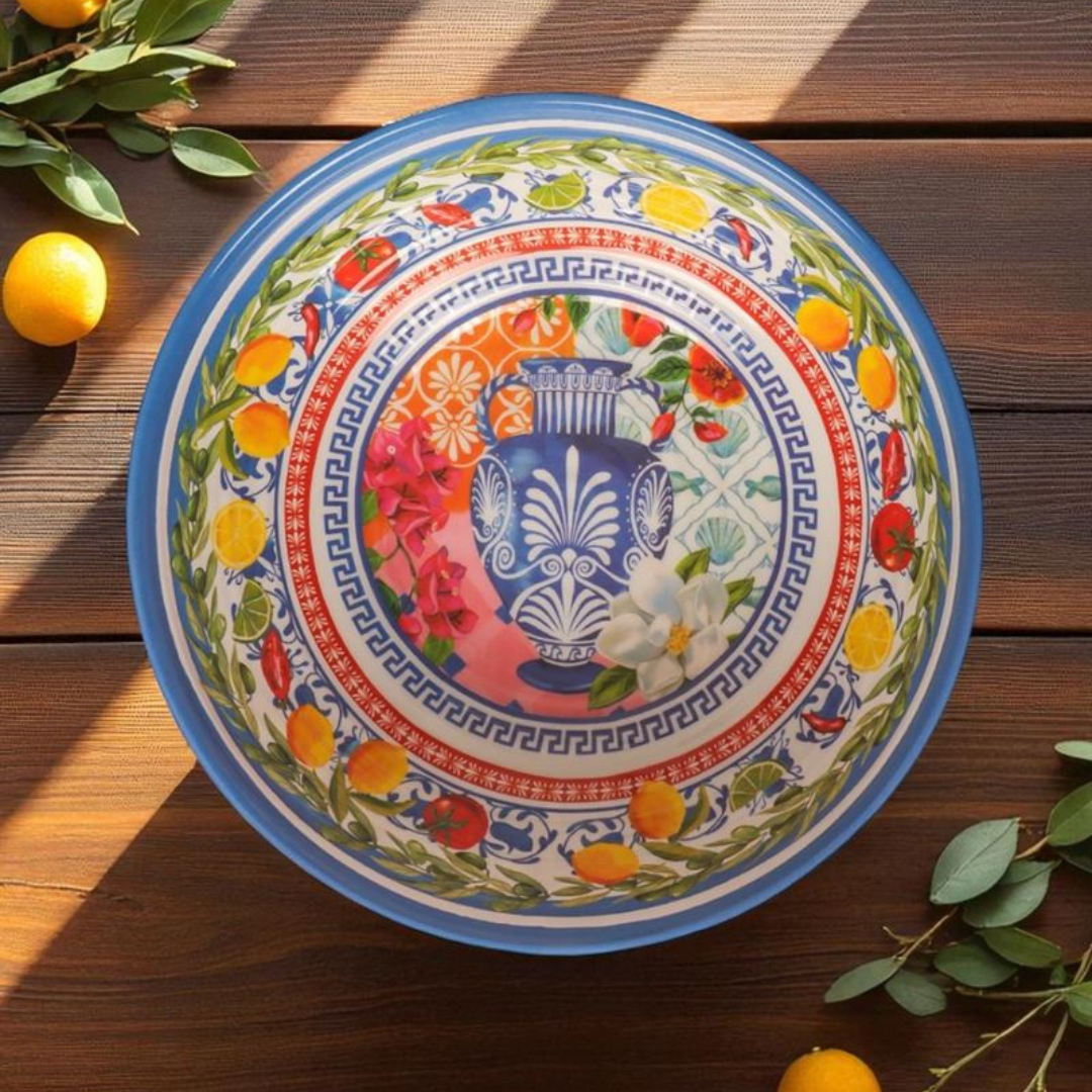 La La Land - Mediterranean Summer - Melamine Salad Bowl