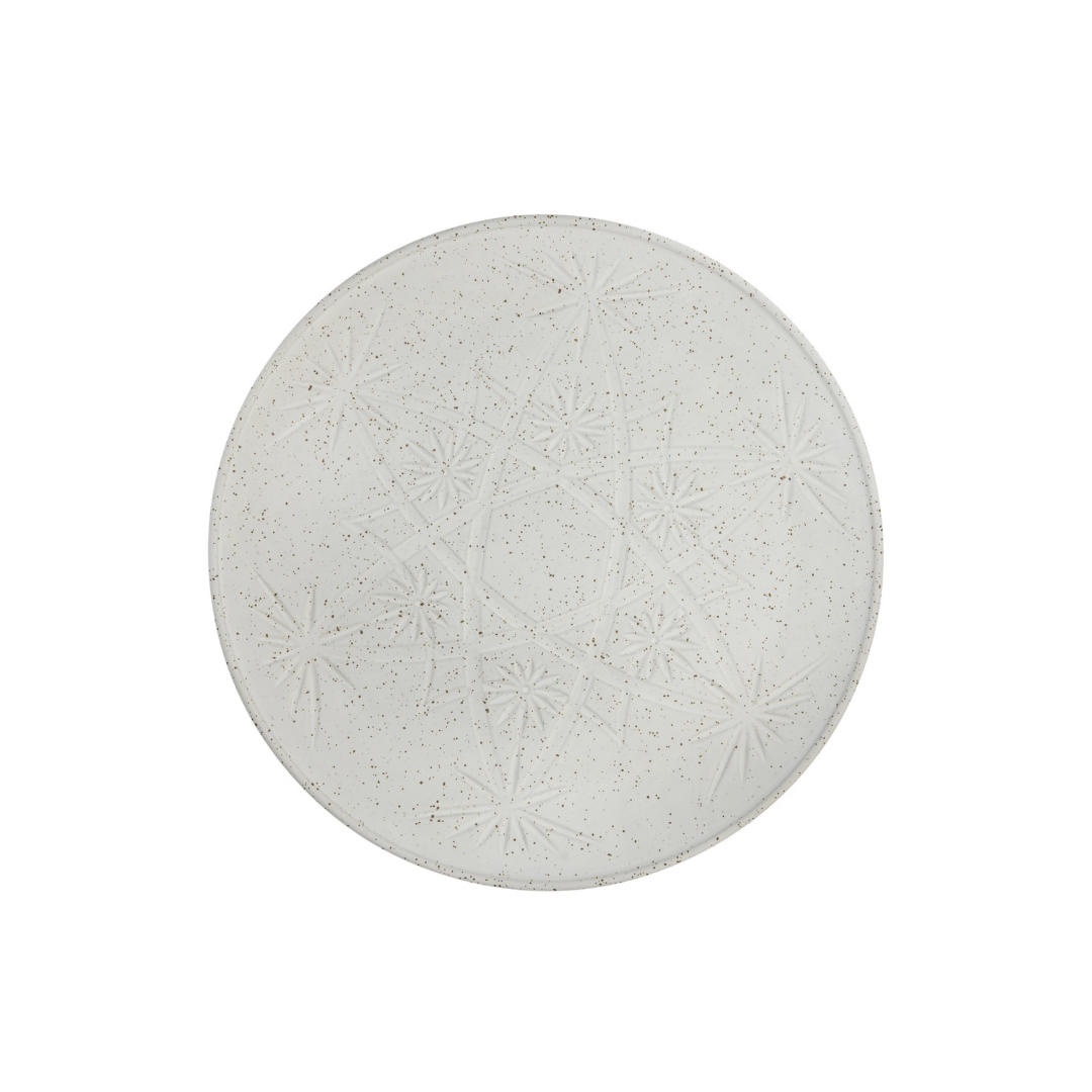 30cm Plate in White Gloss / Hardware Lane