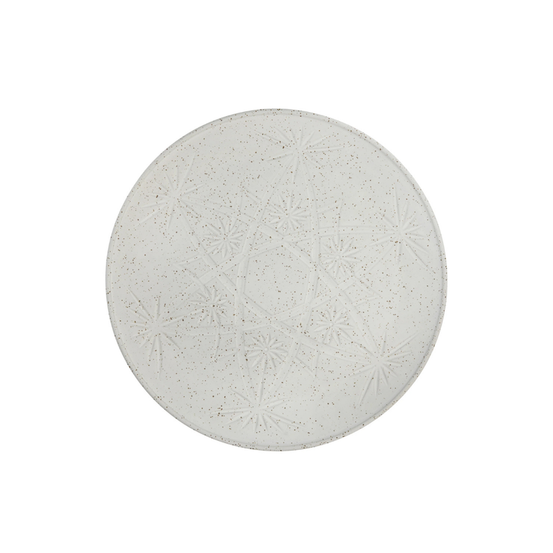 30cm Plate in White Gloss / Hardware Lane