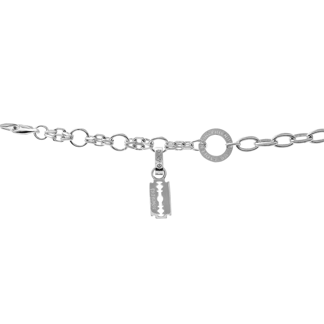 Stolen Razor Charm - Sterling Silver