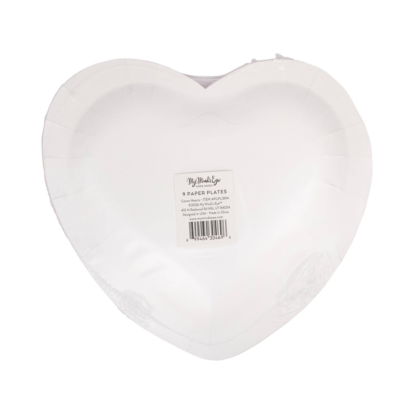 Pink Conversation Hearts Paper Plate Set (9 ct)