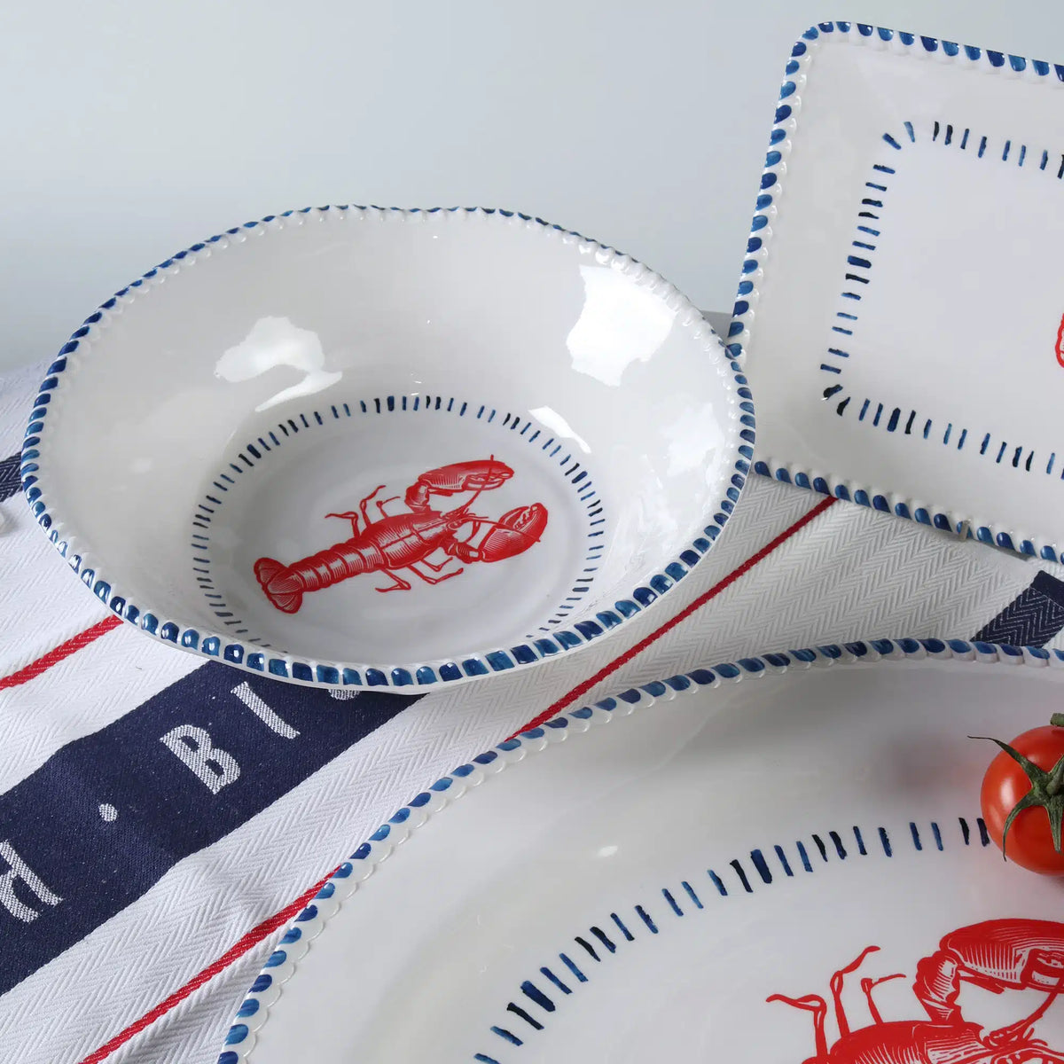 Melamine Nautical Lobster Bowl 31cm