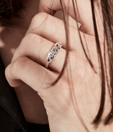 Scripted Pin Ring