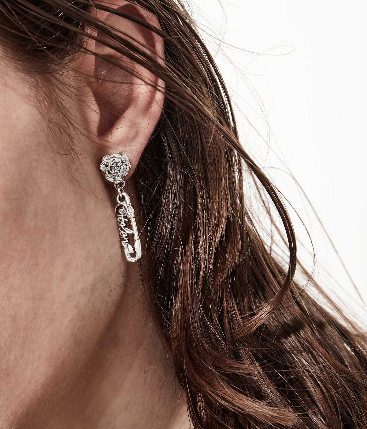Rose Pin Earrings
