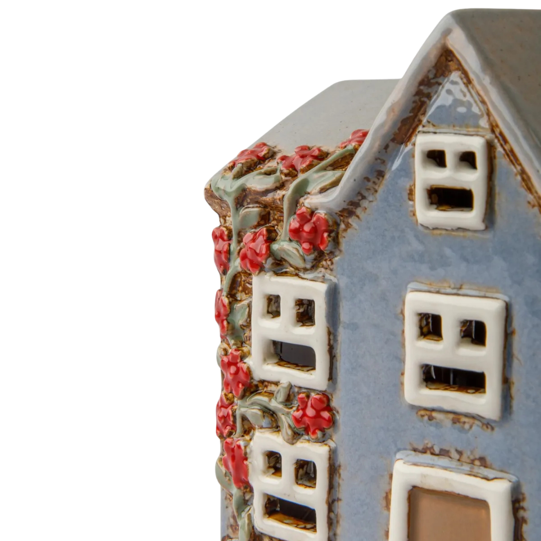 Devon Peak Tea Light Cottage Cornflour