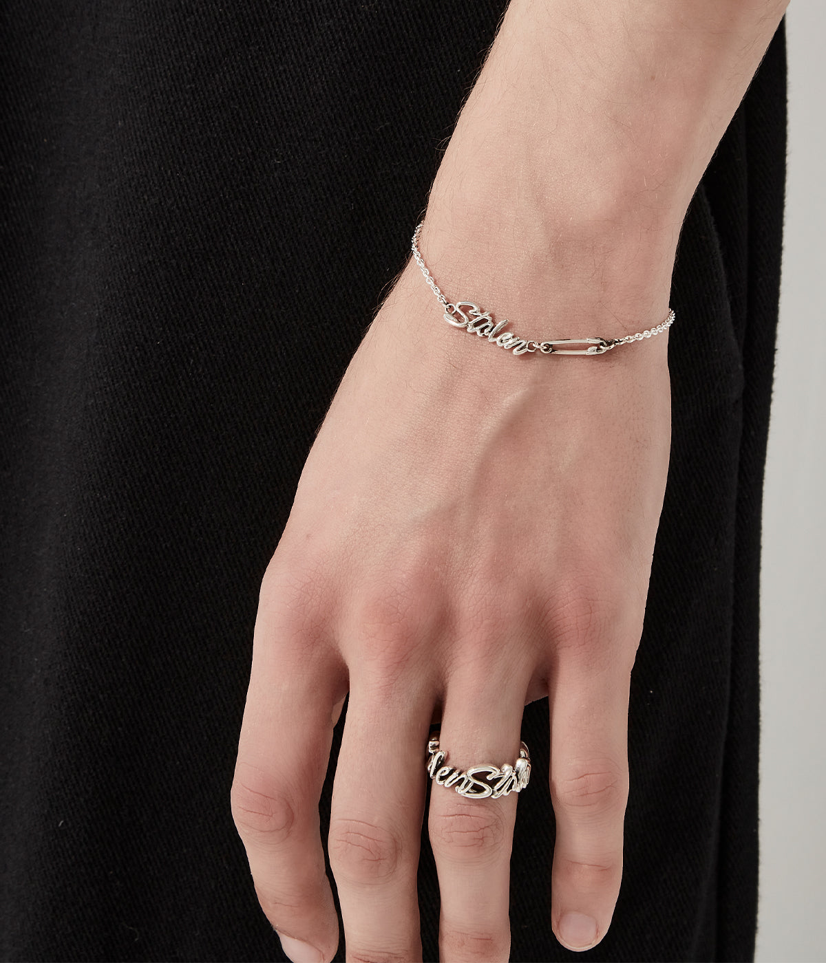 Sentimental Script Bracelet