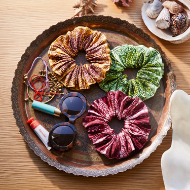 Gabriella Silk Scrunchie Set