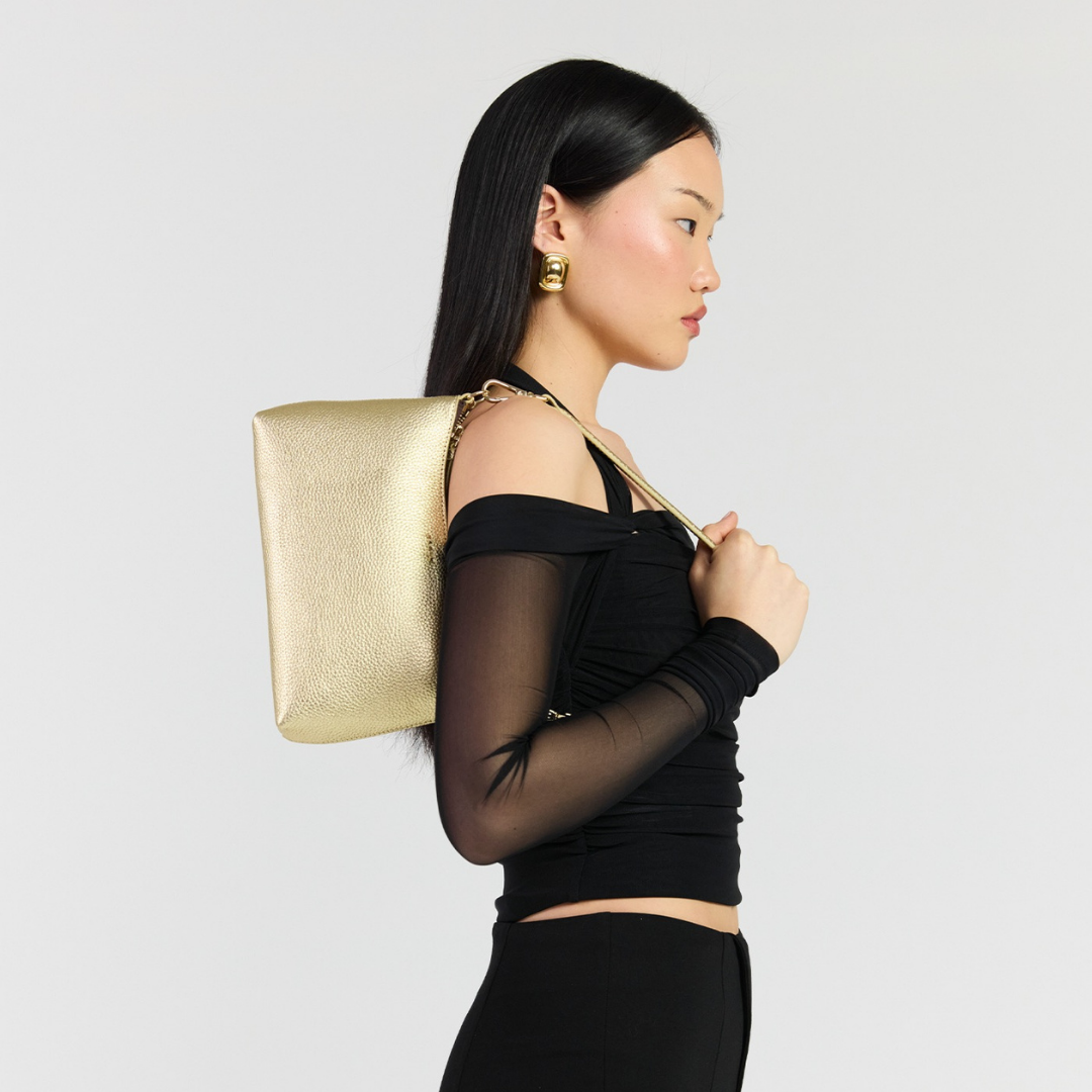 Haven Shoulder Bag - Champagne Metallic