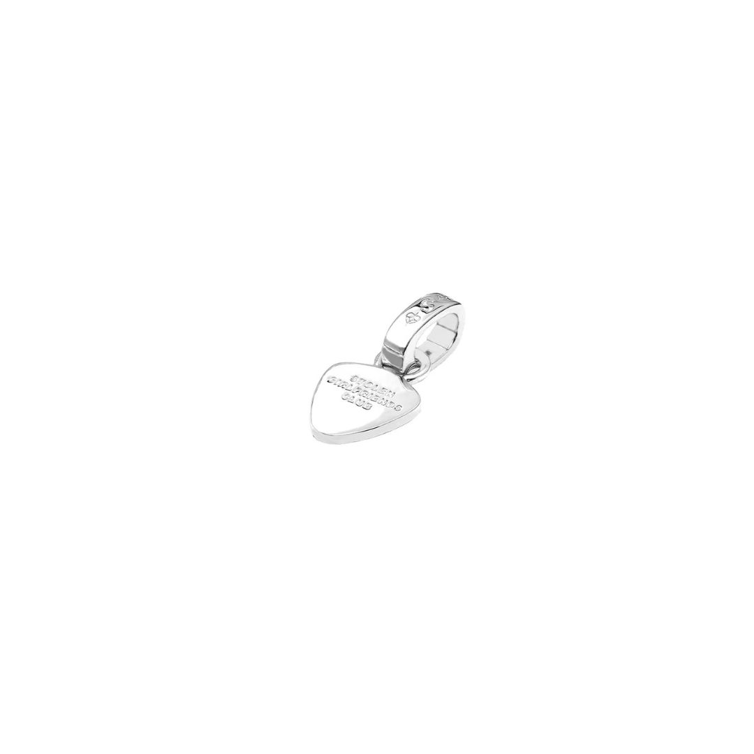 Guitar Pic Charm - Sterling Silver