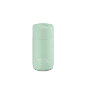 12oz Ceramic Reusable Cup - Mint Gelato with Push Button