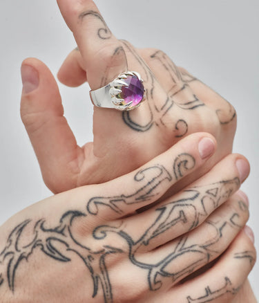 CLAW RING - MYSTIC QUARTZ