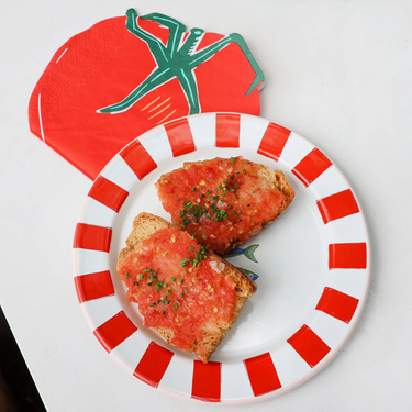 Tomato Shaped Napkins - 20 Pack
