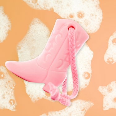 BOOT-Y WASH SOAP ON A ROPE PINK
