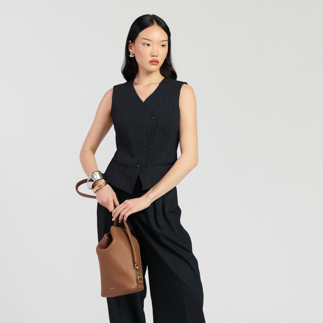 Jojo Shoulder Bag - Tan Luxe