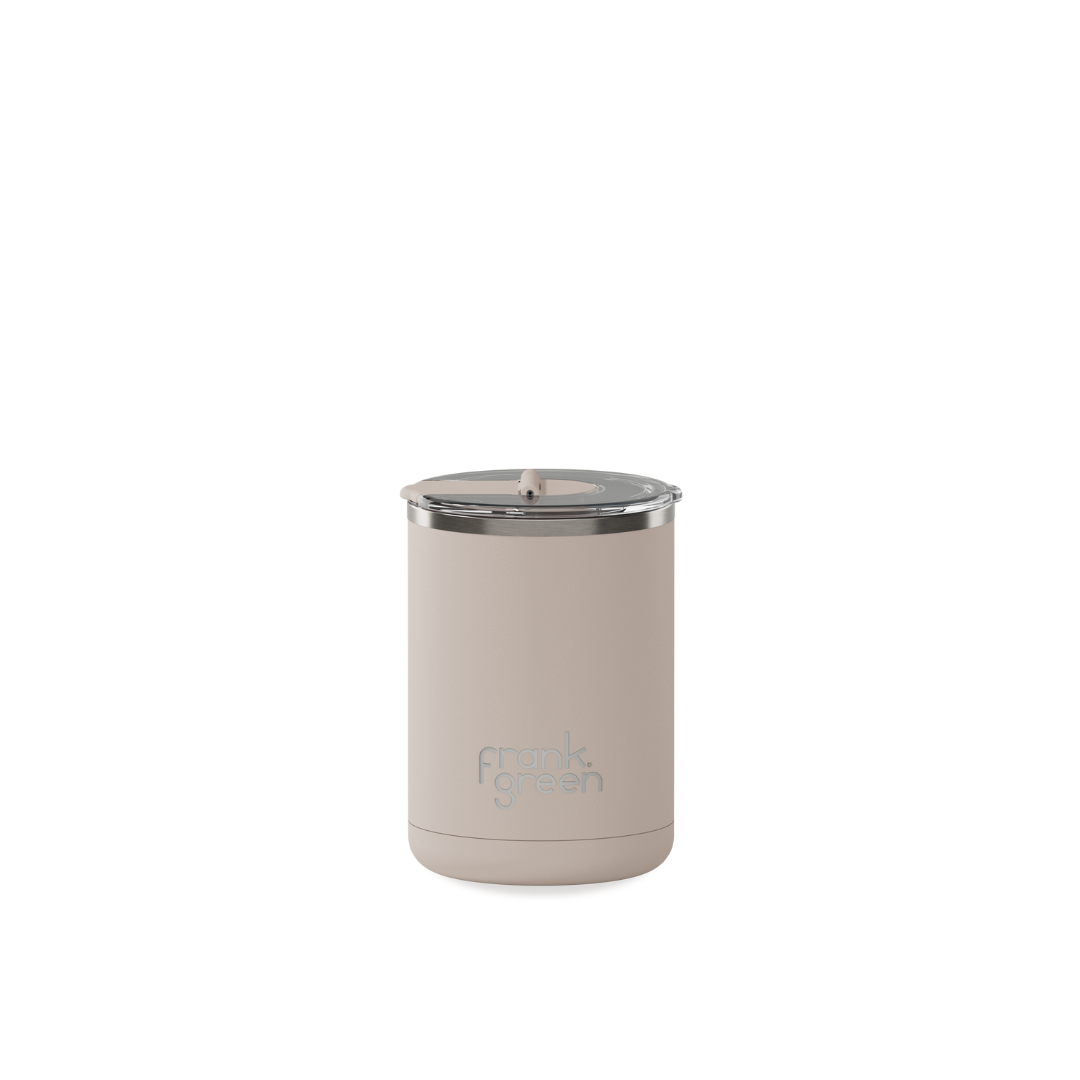 Ceramic Coffee Cup with Hinged Lid