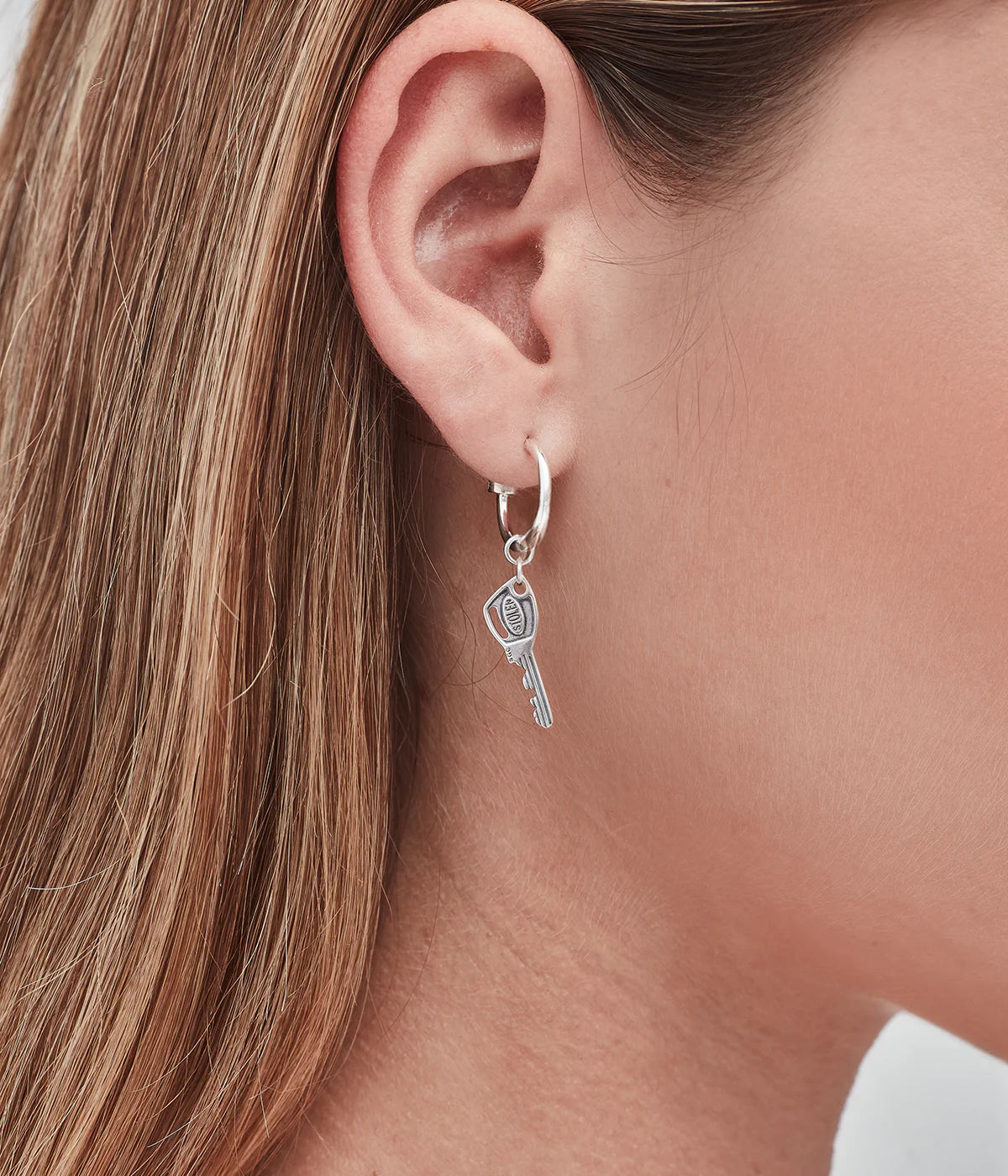 Master Key Anchor Earrings