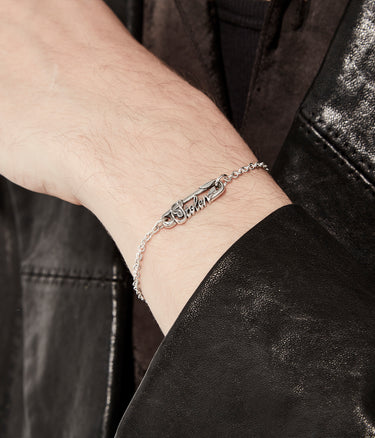 Scripted Pin Bracelet
