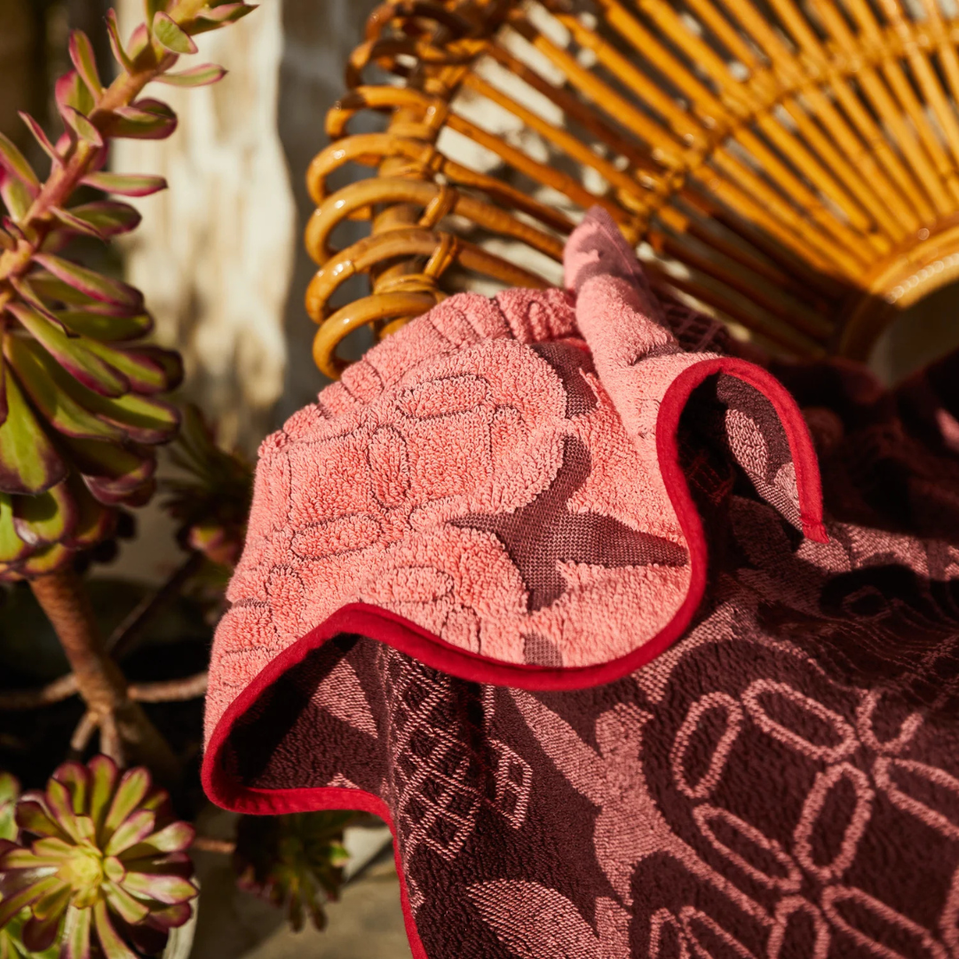 Esme Bath Sheet - Hibiscus