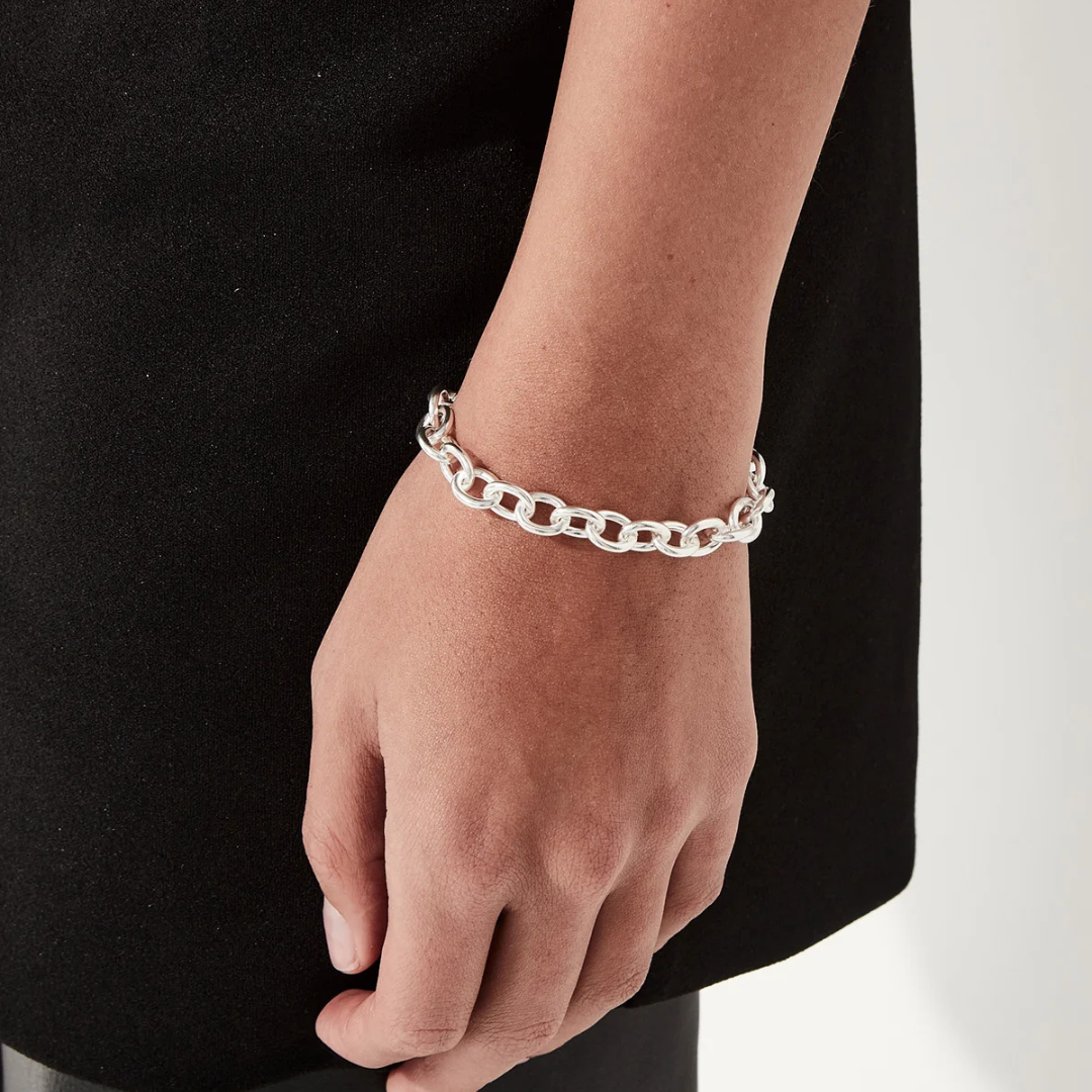 Wide Cable Chain Bracelet