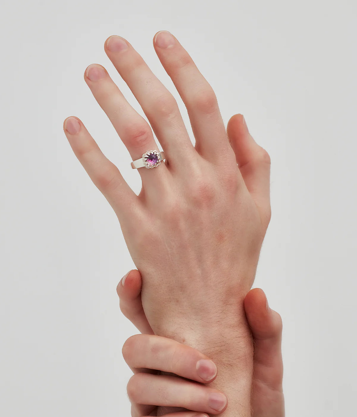 Baby Claw Ring - Mystic Quartz