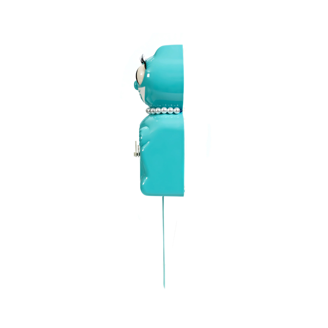 Vibrant Blue Turquoise Lady Kit-Cat