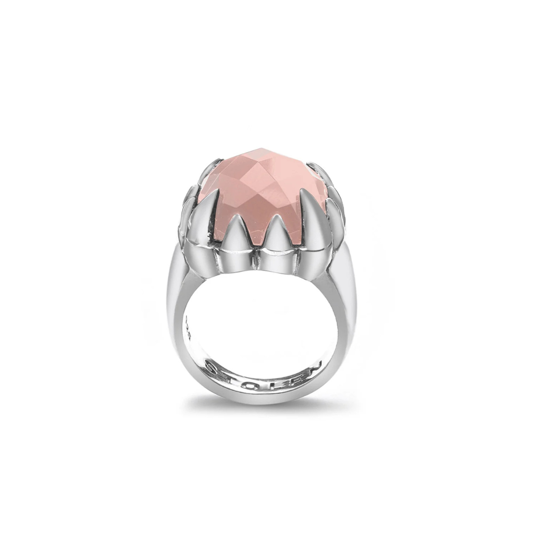 Claw Ring Rose Quartz