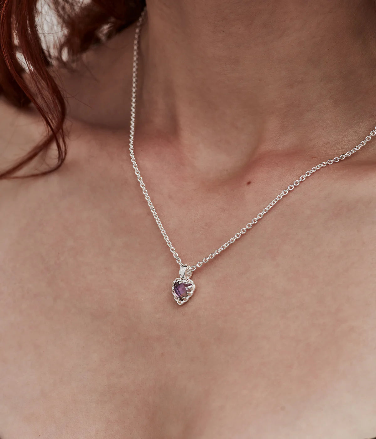 Mini Love Claw Necklace - Mystic Quartz