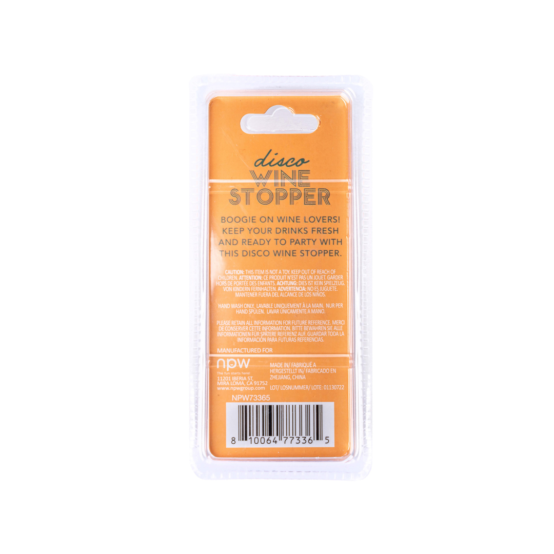 Disco Wine Stopper Silver