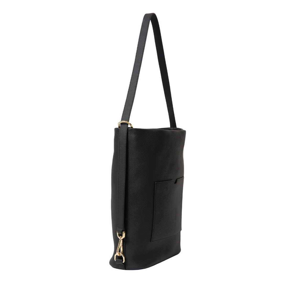 June Shoulder Bag - Black Luxe