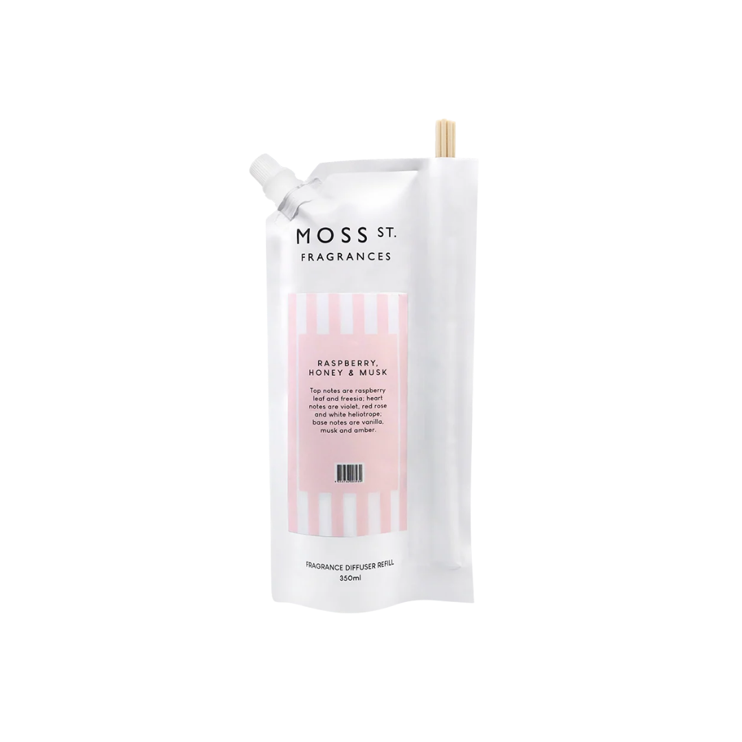 Diffuser Refill 350ml - Raspberry, honey and musk