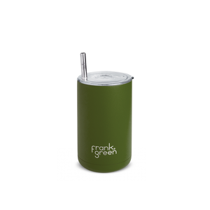 3-1 Iced Coffee Cup with Straw - Khaki