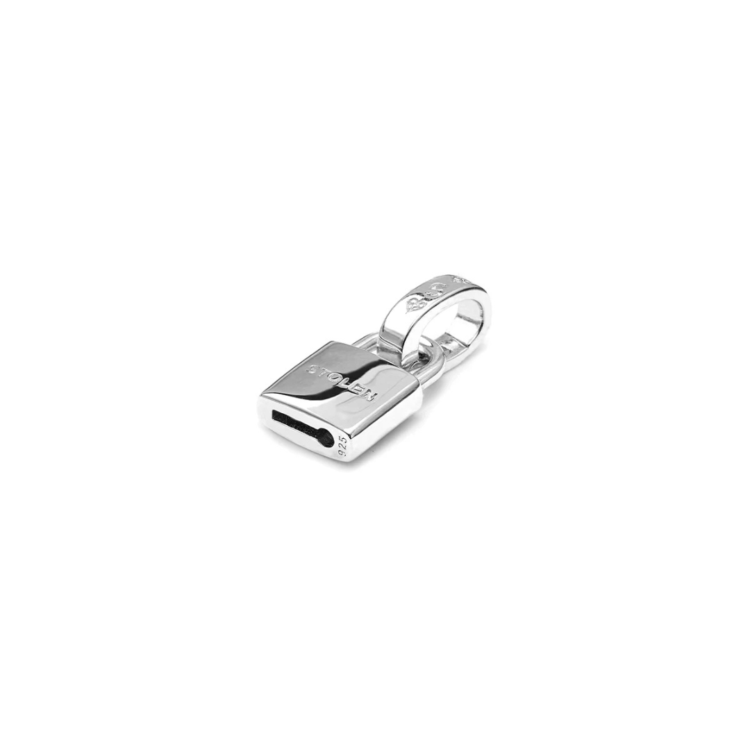 Stolen Padlock Charm - Sterling Silver