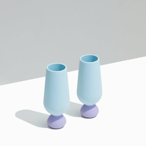 Bubble Champagne Flute Set | Unbreakable Silicone : Bubblegum