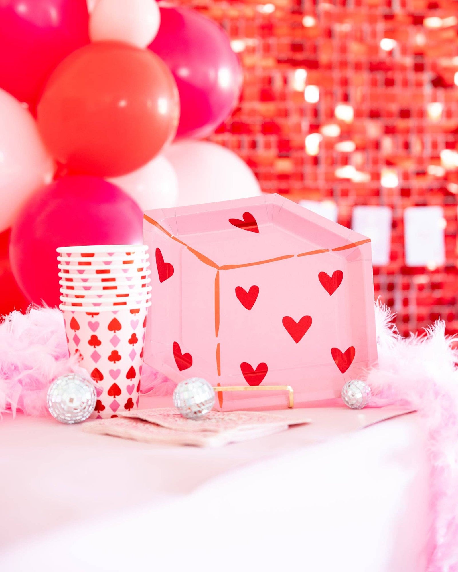 Heart Dice Shaped Plate