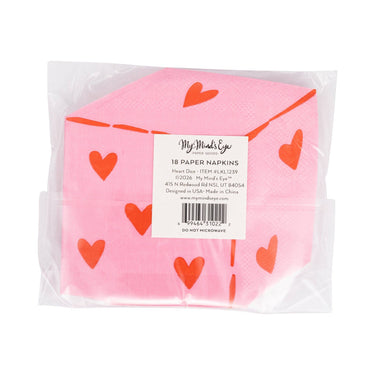 Heart Dice Cocktail Napkin