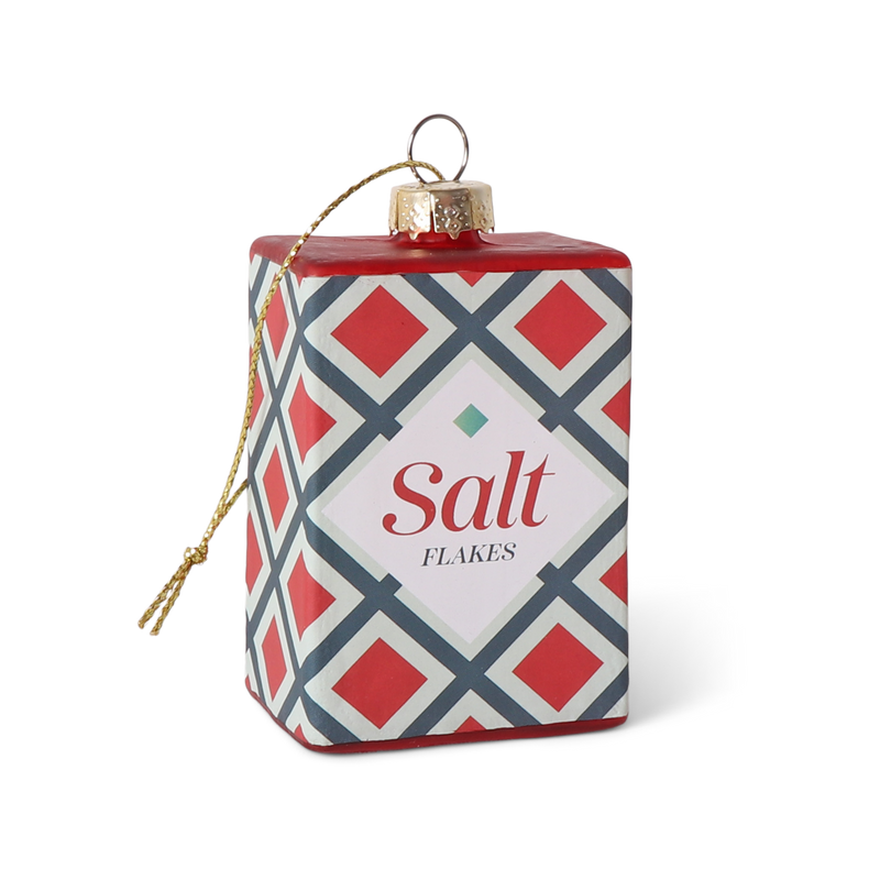 Salt Box Glass Decoration, 6 cm