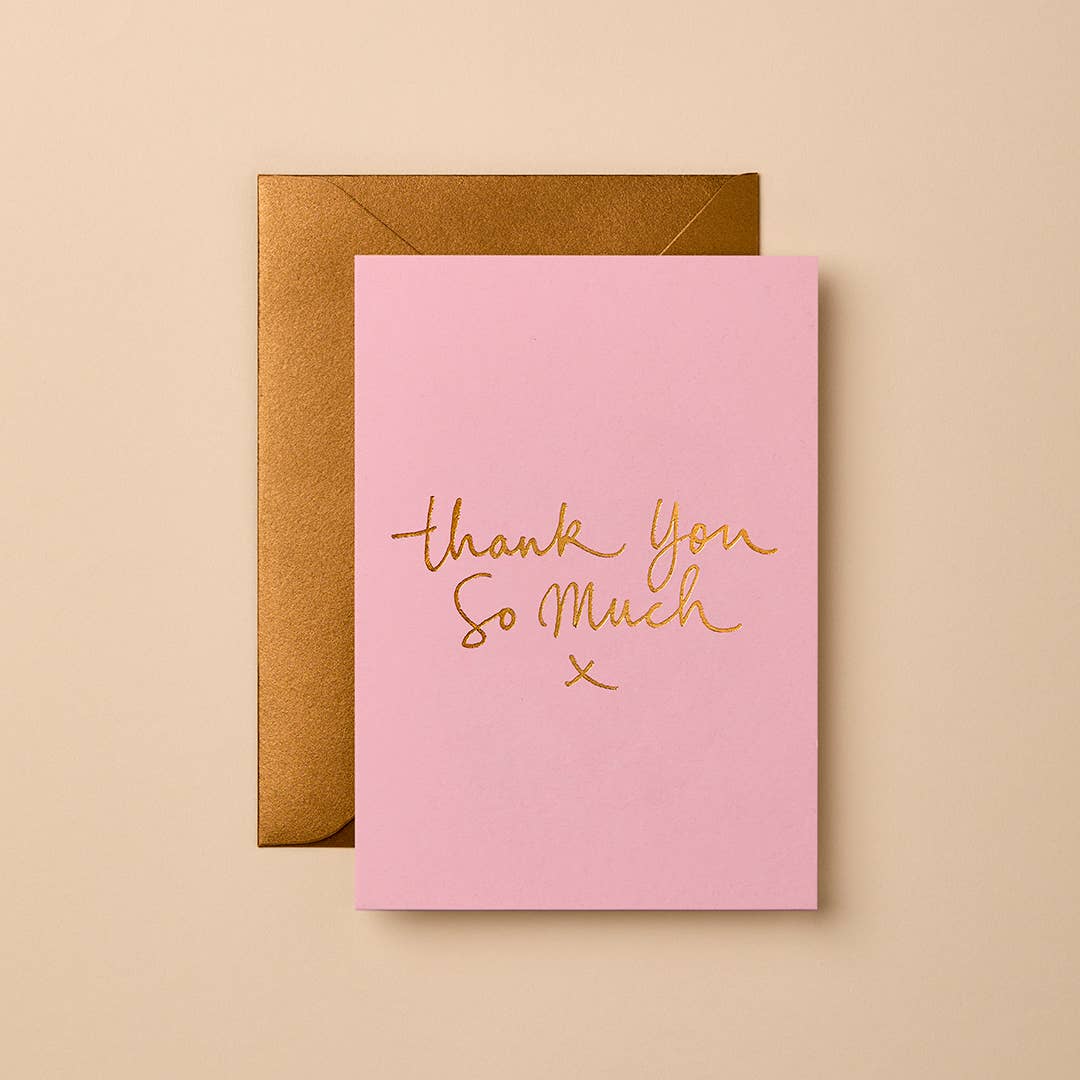Thank you so much Pink | Greeting Card