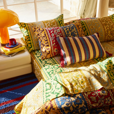 Selene Woven Cushion - Azure Feather Insert Item