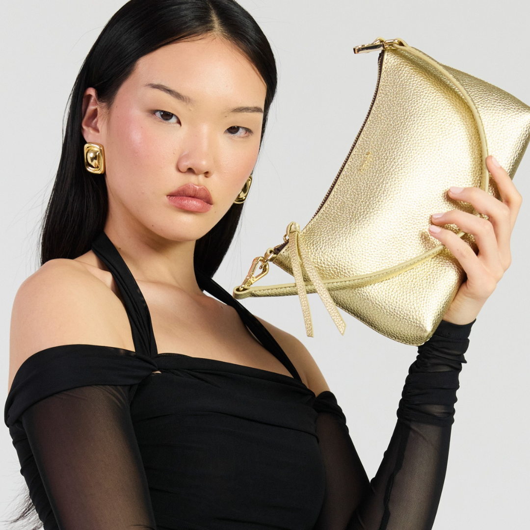 Haven Shoulder Bag - Champagne Metallic