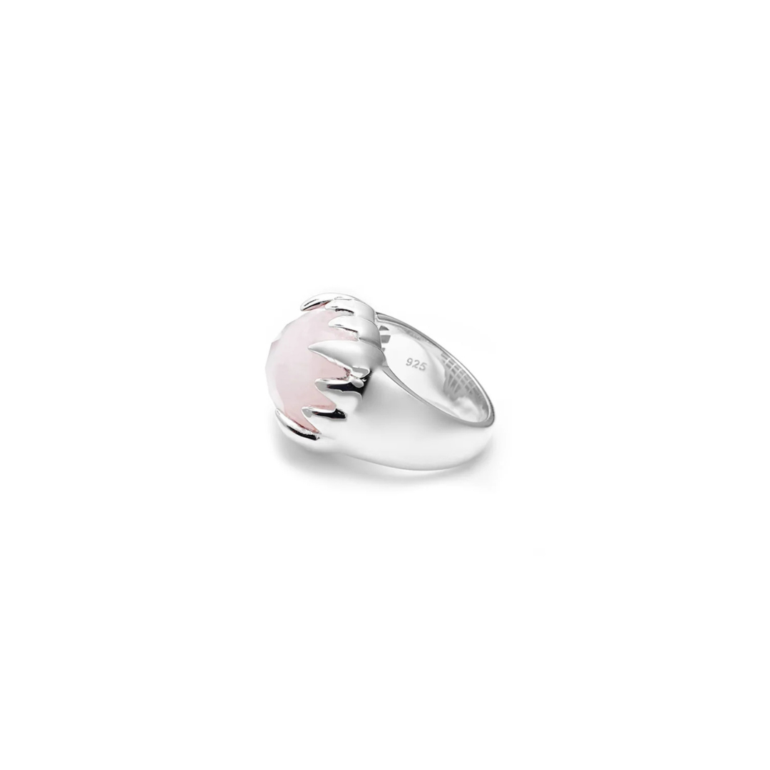 Claw Ring Rose Quartz