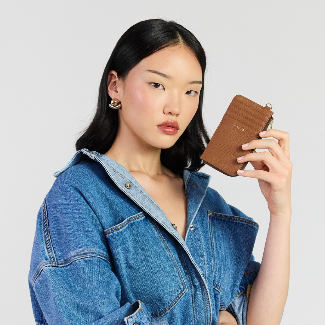 Winona Card Holder - Tan