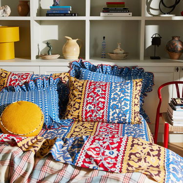 Thea Cotton Pillowcase Set - Vermillion Standard