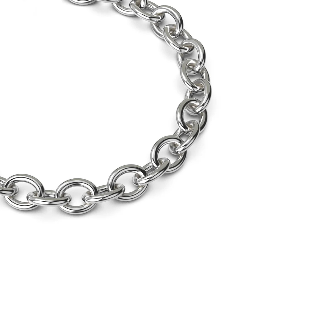 Wide Cable Chain Bracelet