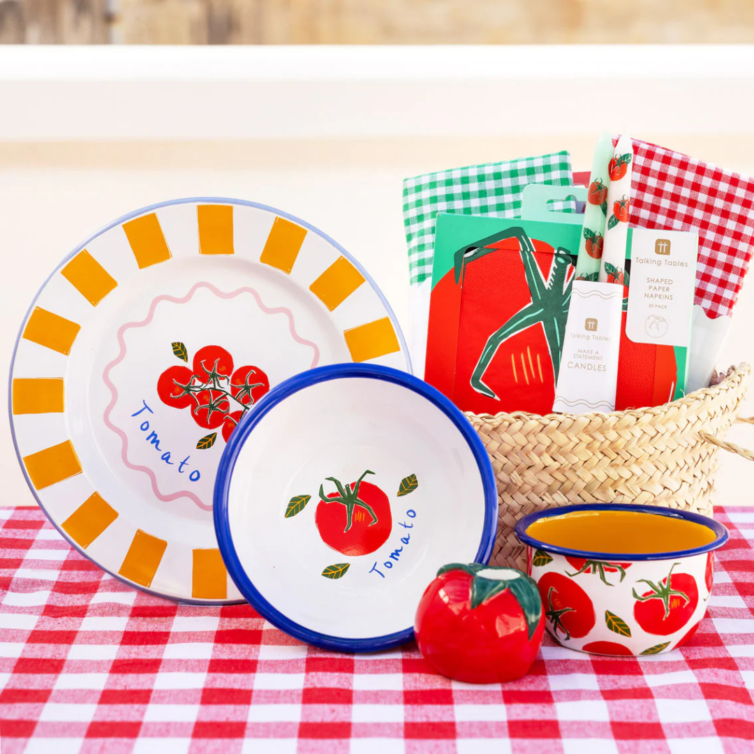 Tomato Shaped Napkins - 20 Pack