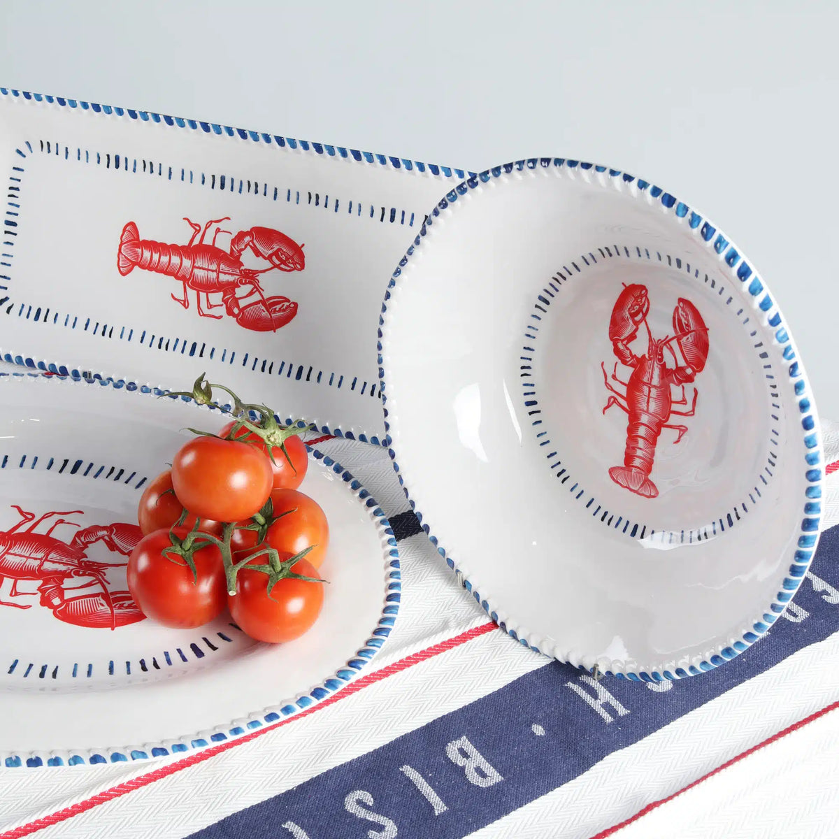Melamine Nautical Lobster Bowl 31cm