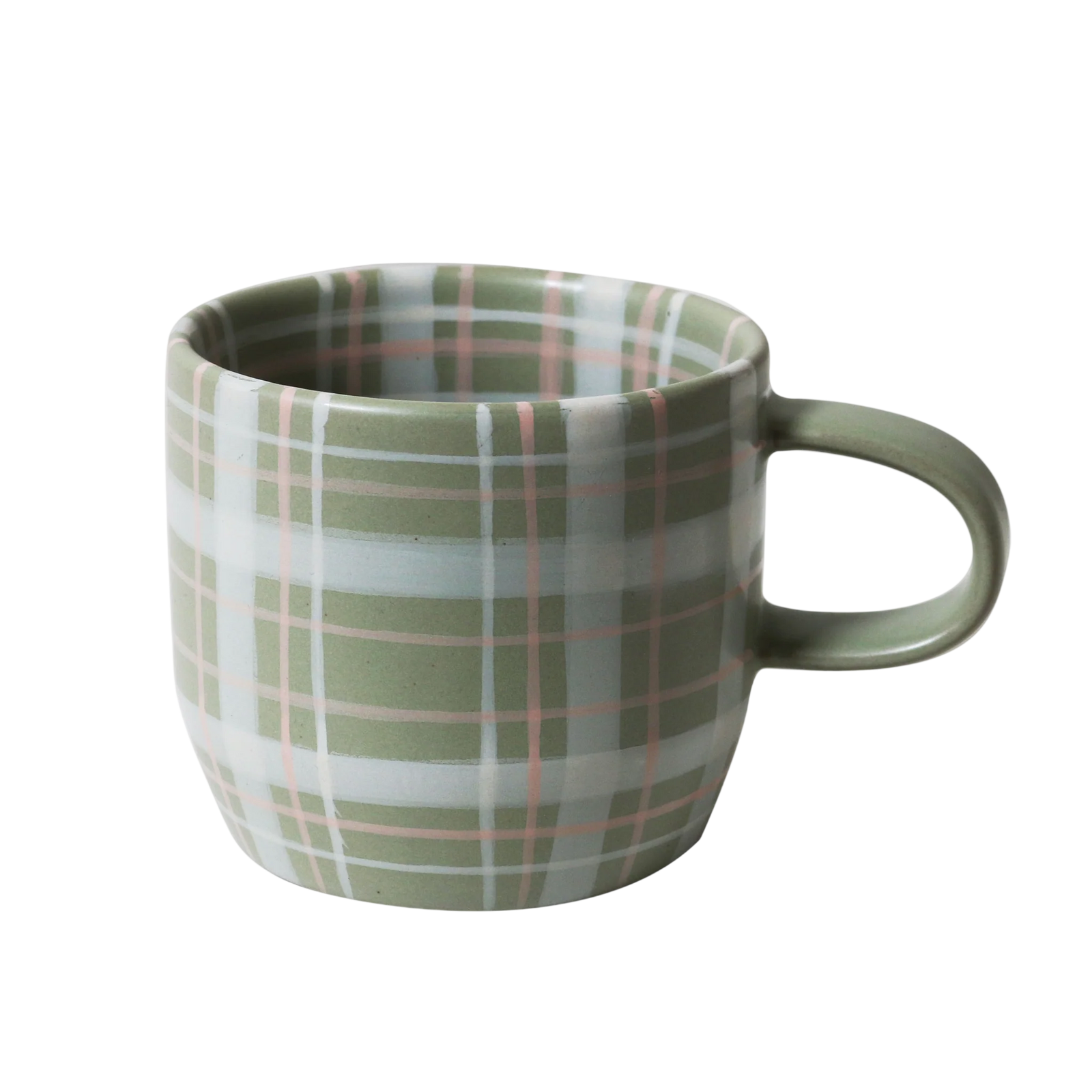Sage & Blush Check Mug / Cat's Pyjamas
