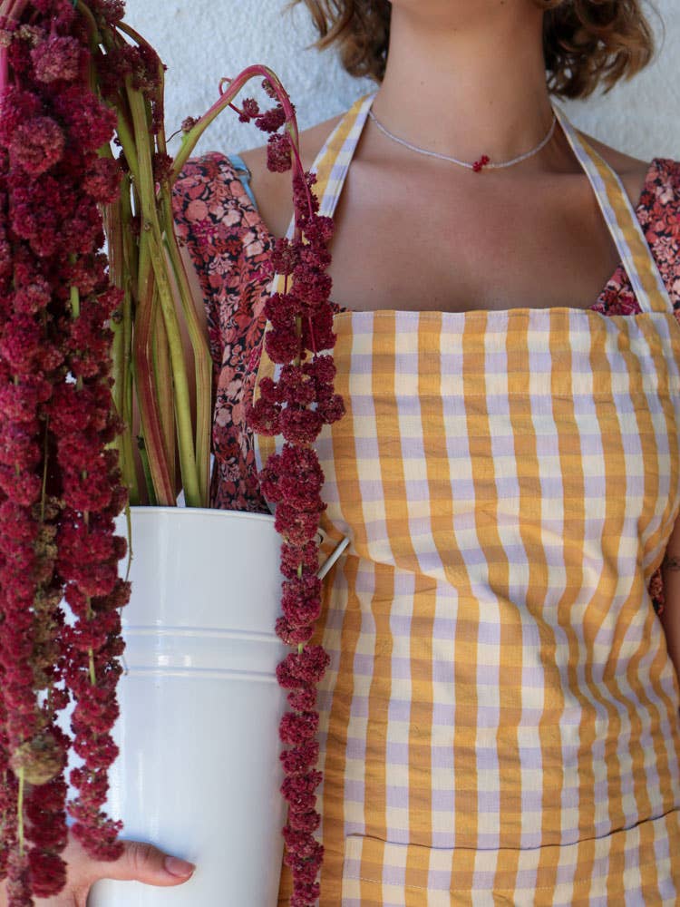 Mango Seersucker Apron