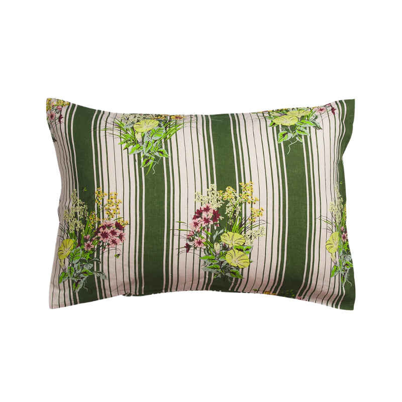 Dempsey Linen Pillowcase Set - Hunter Green