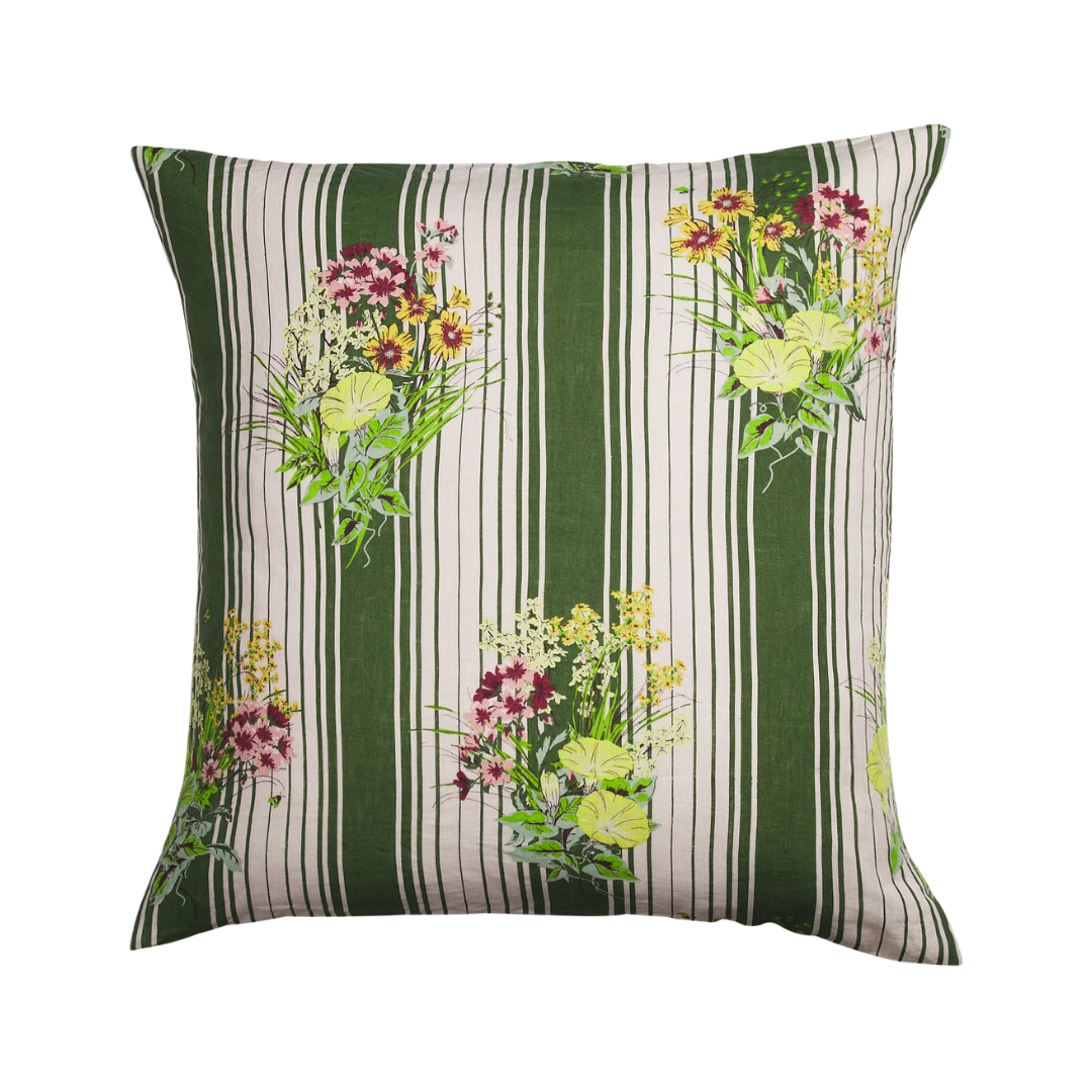 Dempsey Linen Pillowcase Set - Hunter Green